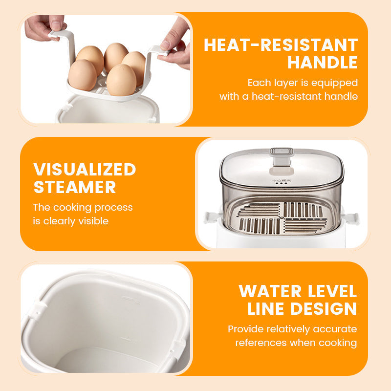 🎁Nouveau design 2026🥚✨Mini-ensemble multifonctionnel pour cuire les œufs avec écran tactile intelligent