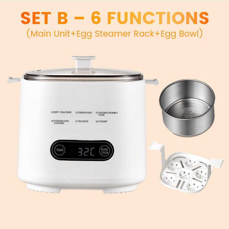 🎁Nouveau design 2026🥚✨Mini-ensemble multifonctionnel pour cuire les œufs avec écran tactile intelligent