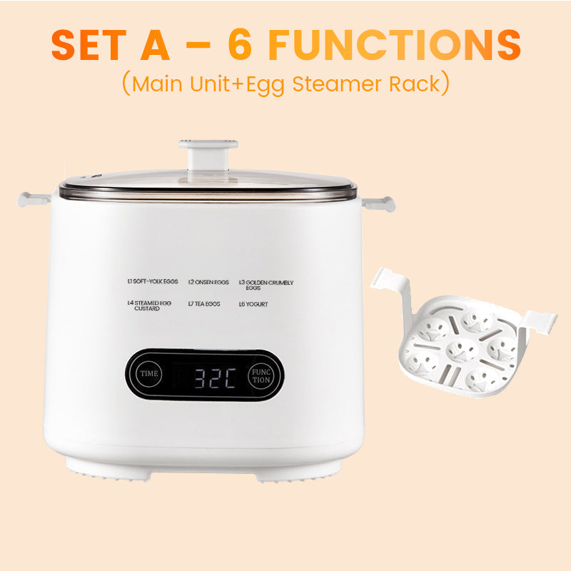 🎁Nouveau design 2026🥚✨Mini-ensemble multifonctionnel pour cuire les œufs avec écran tactile intelligent
