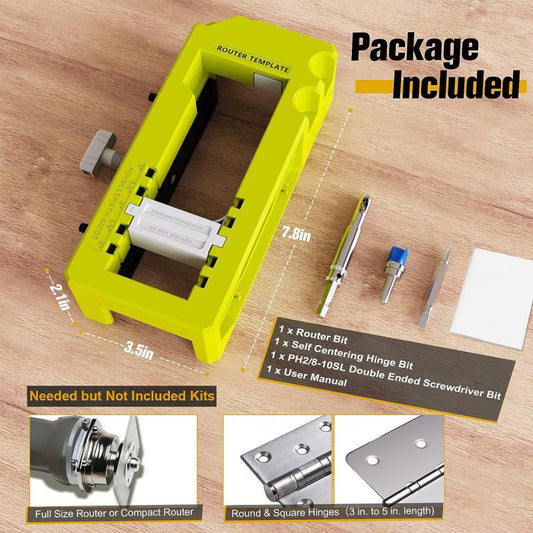 Kit de positionnement pour trou de serrure de porte à charnière
