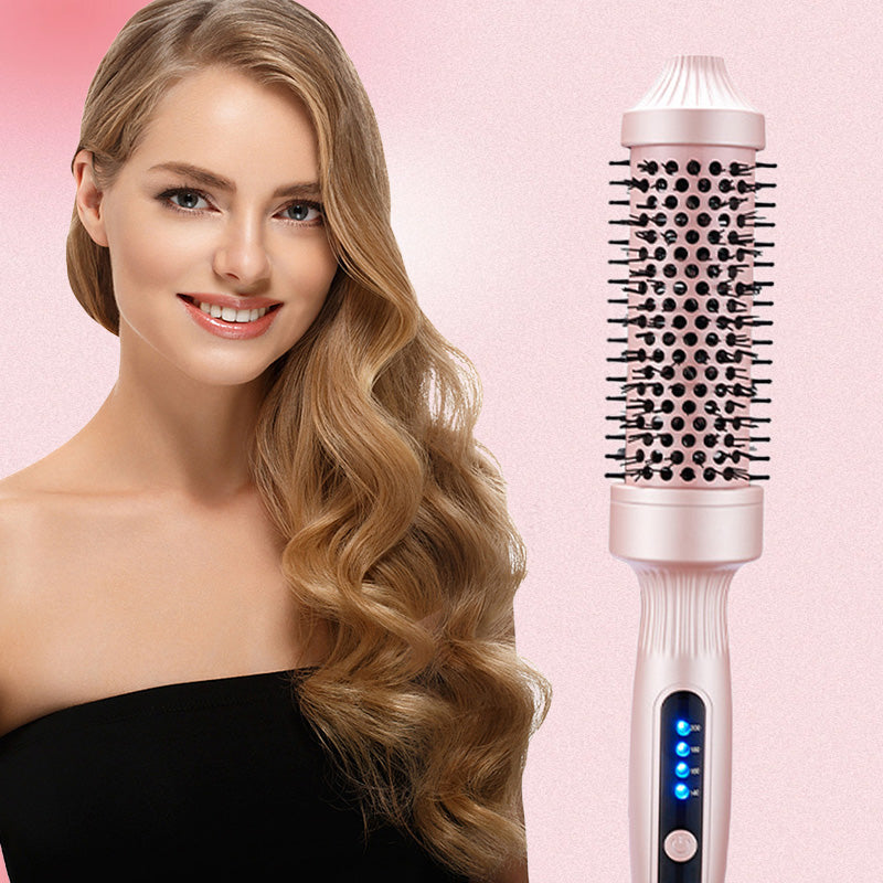 💇‍♀️ 50% DE RÉDUCTION! ✨ Brosse à Cheveux 2-en-1 Volume & Lissage - Technologie Céramique-Tourmaline avec 3 Températures Réglables pour un Style Parfait en 5 Min ⚡🌈