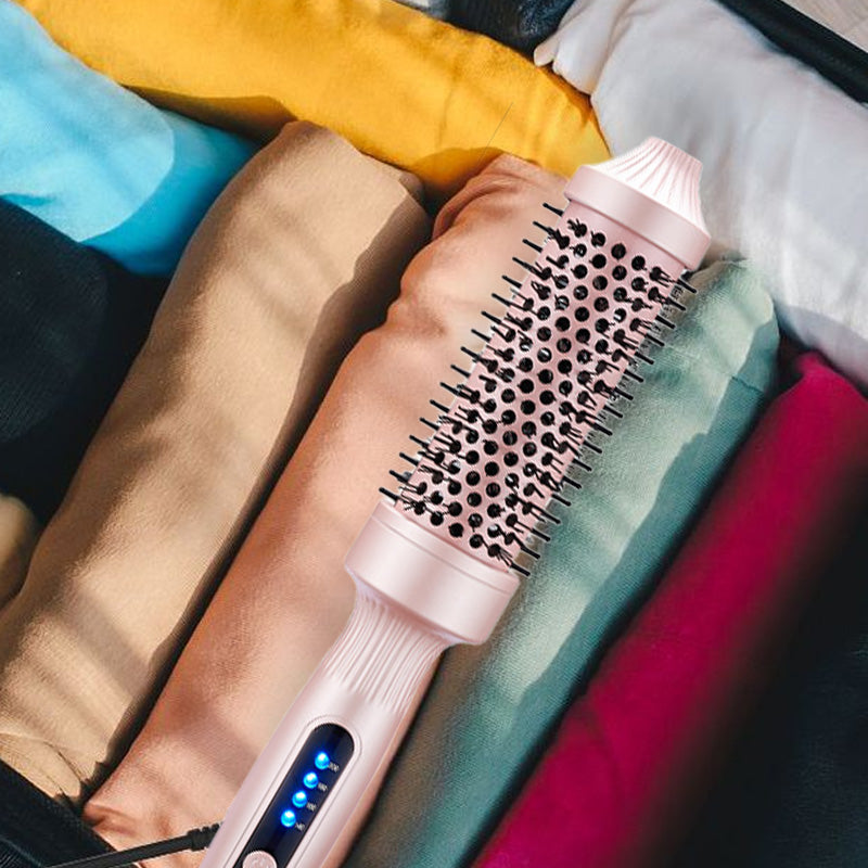 💇‍♀️ 50% DE RÉDUCTION! ✨ Brosse à Cheveux 2-en-1 Volume & Lissage - Technologie Céramique-Tourmaline avec 3 Températures Réglables pour un Style Parfait en 5 Min ⚡🌈
