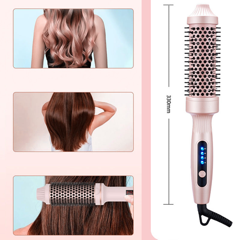 💇‍♀️ 50% DE RÉDUCTION! ✨ Brosse à Cheveux 2-en-1 Volume & Lissage - Technologie Céramique-Tourmaline avec 3 Températures Réglables pour un Style Parfait en 5 Min ⚡🌈