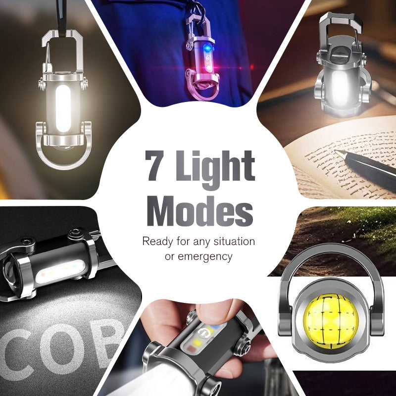 📢📢50% de réduction ! 💡 Lampe de poche porte-clés rechargeable – 7 modes, étanche & ultra-puissante, plus légère qu’une clé ! 🔑