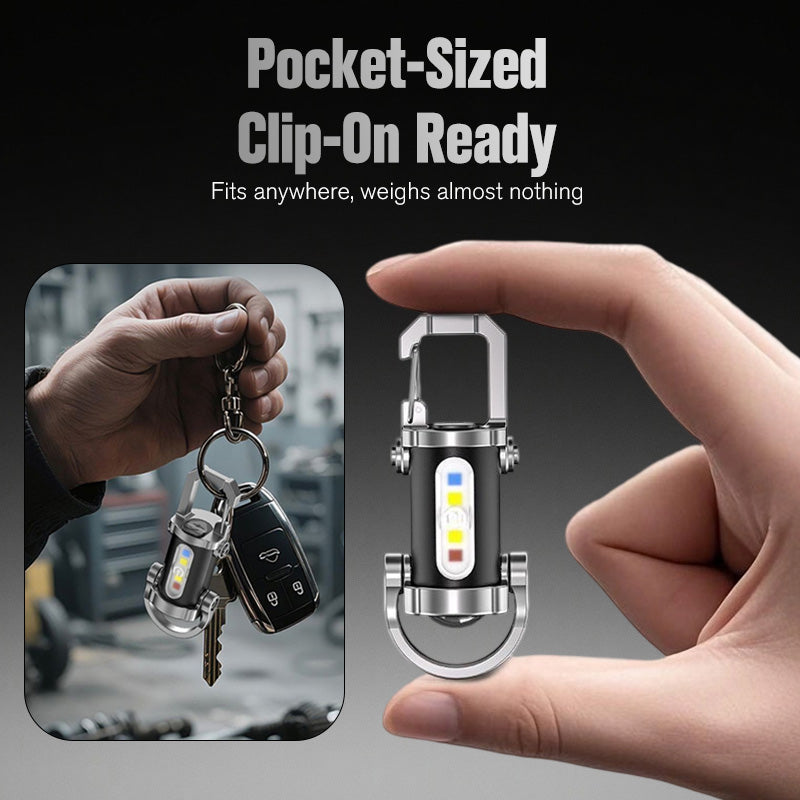 📢📢50% de réduction ! 💡 Lampe de poche porte-clés rechargeable – 7 modes, étanche & ultra-puissante, plus légère qu’une clé ! 🔑