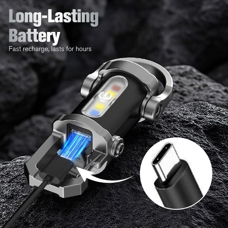 📢📢50% de réduction ! 💡 Lampe de poche porte-clés rechargeable – 7 modes, étanche & ultra-puissante, plus légère qu’une clé ! 🔑
