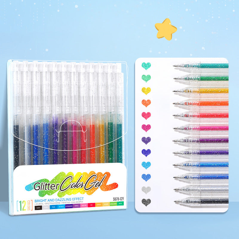 🎨 ✏️ Nouveautés 2026 : 50 % de réduction !! 🎁 Lot de stylos gel pailletés