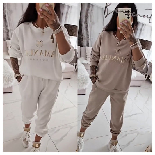 Ensemble décontracté pour femme — blouse imprimée et pantalon ample🔥Achetez 2 livraisons gratuites