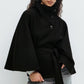 ⏳Spécial à durée limitée⏰Manteau-cape à col droit avec ceinture pour femme🧥