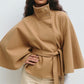 ⏳Spécial à durée limitée⏰Manteau-cape à col droit avec ceinture pour femme🧥