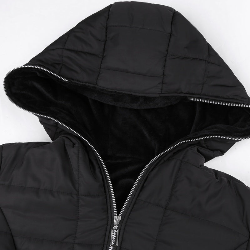🧥 50% DE RÉDUCTION ! ❄️ Manteau d'Hiver Femme Mi-Long - Capuche et Doublure Polaire, Confort Chaud et Style Urbain pour Temps Froid 🏙️📦