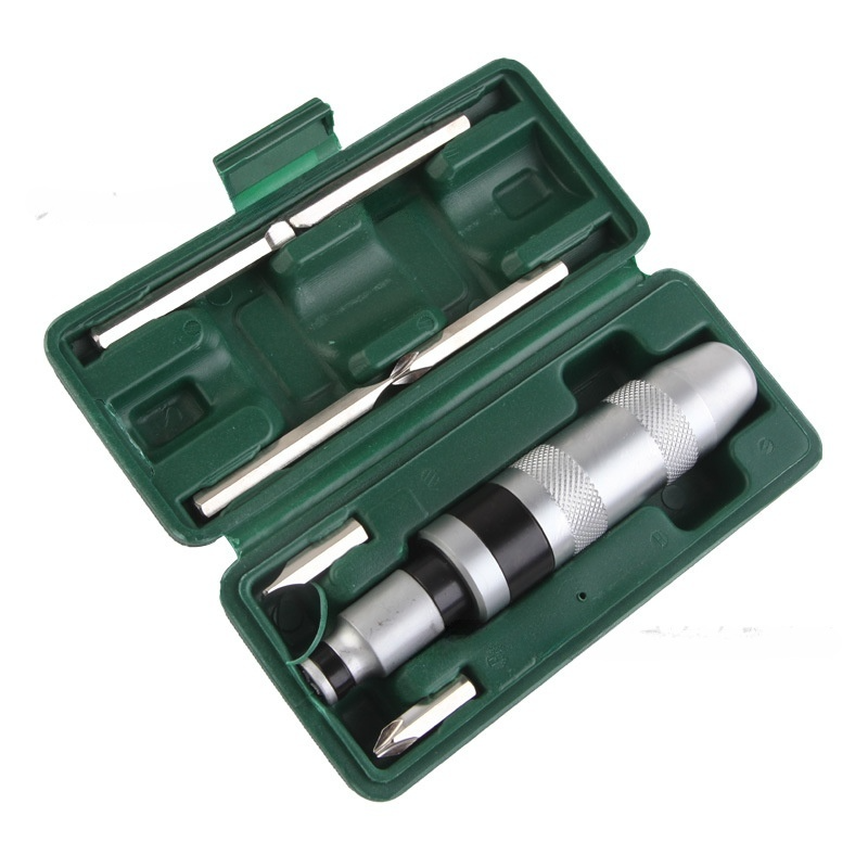 🔧 Tournevis à percussion industriel et jeu d'embouts - Pour dévisser sans effort les vis grippées, durable et pratique !