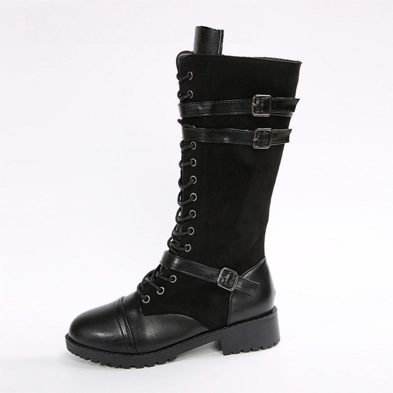 👢 59% DE RÉDUCTION ! ✨ Bottes Militaires Vintage pour Femmes - Lacets et Boucle Style Rétro, Confortables et Résistantes pour Quotidien ou Randonnée 🏞️📦