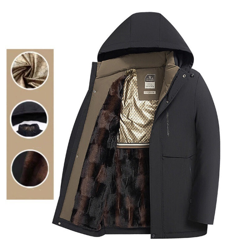 📢 69% DE RÉDUCTION ! ✨ Manteau Hiver Homme Parka Chaud - Isolation Haute Performance avec Capuche Amovible pour Temps Glacials ❄️🧥