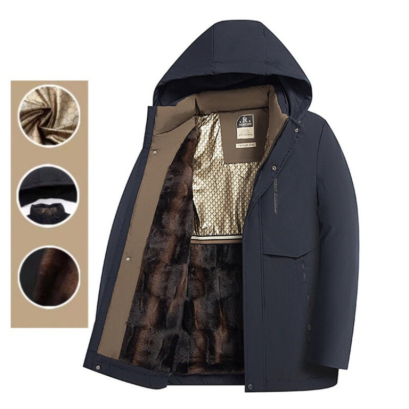 📢 69% DE RÉDUCTION ! ✨ Manteau Hiver Homme Parka Chaud - Isolation Haute Performance avec Capuche Amovible pour Temps Glacials ❄️🧥