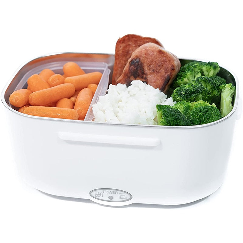 Ensemble Portable 2-en-1 pour Boîte à Lunch - Double Tension 60W, Chauffage Rapide et 7 Pièces