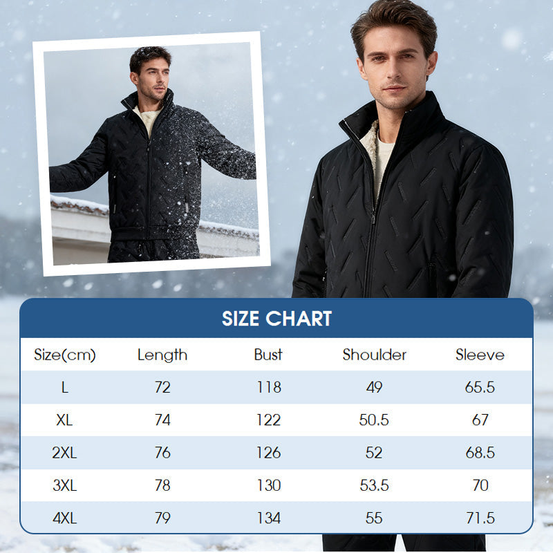 Ensemble deux pièces élégant composé d'une veste et d'un pantalon chauds pour homme