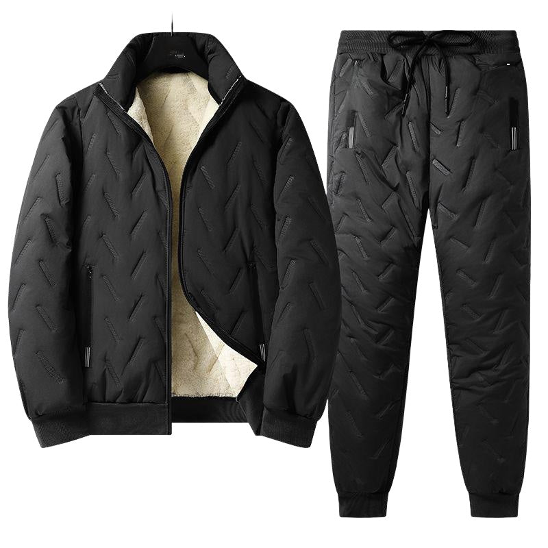 Ensemble deux pièces élégant composé d'une veste et d'un pantalon chauds pour homme