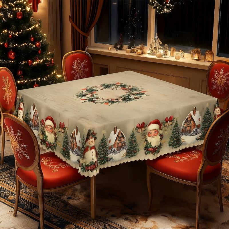 🎁Offre exceptionnelle Black Friday – 50 % de réduction !🎄Nappe de Noël – Décoration de table festive pour la table de Noël et les fêtes, lavable