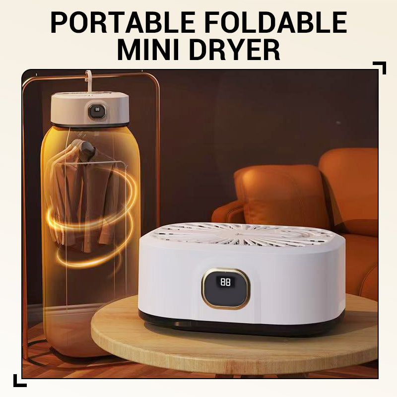 🌀 DERNIER JOUR : 50 % DE RÉDUCTION ! ✨ Mini-sèche-cheveux pliable et portable - Séchage rapide avec 3 niveaux de température et recharge USB, pour les voyages et à la maison 🌬️🔌