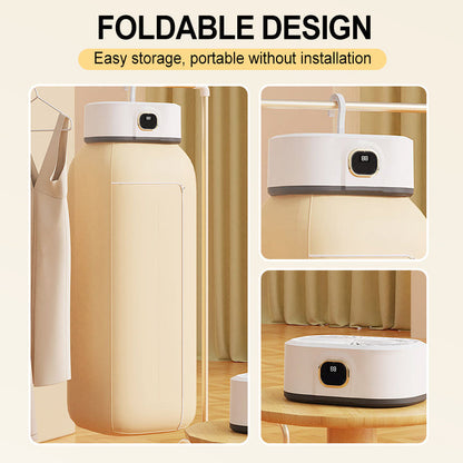 🌀 DERNIER JOUR : 50 % DE RÉDUCTION ! ✨ Mini-sèche-cheveux pliable et portable - Séchage rapide avec 3 niveaux de température et recharge USB, pour les voyages et à la maison 🌬️🔌