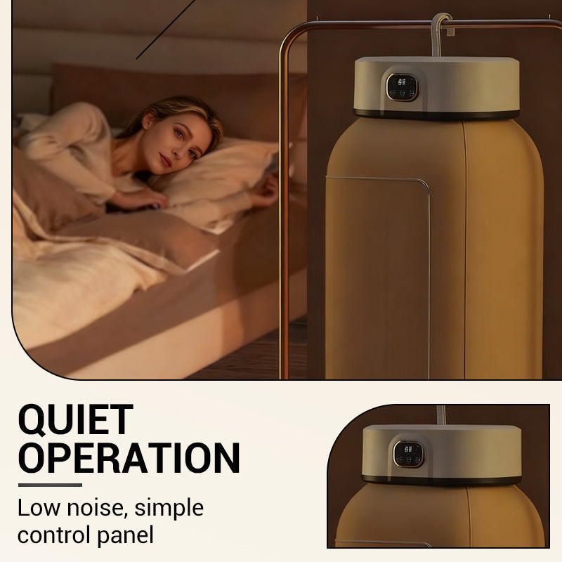 🌀 DERNIER JOUR : 50 % DE RÉDUCTION ! ✨ Mini-sèche-cheveux pliable et portable - Séchage rapide avec 3 niveaux de température et recharge USB, pour les voyages et à la maison 🌬️🔌