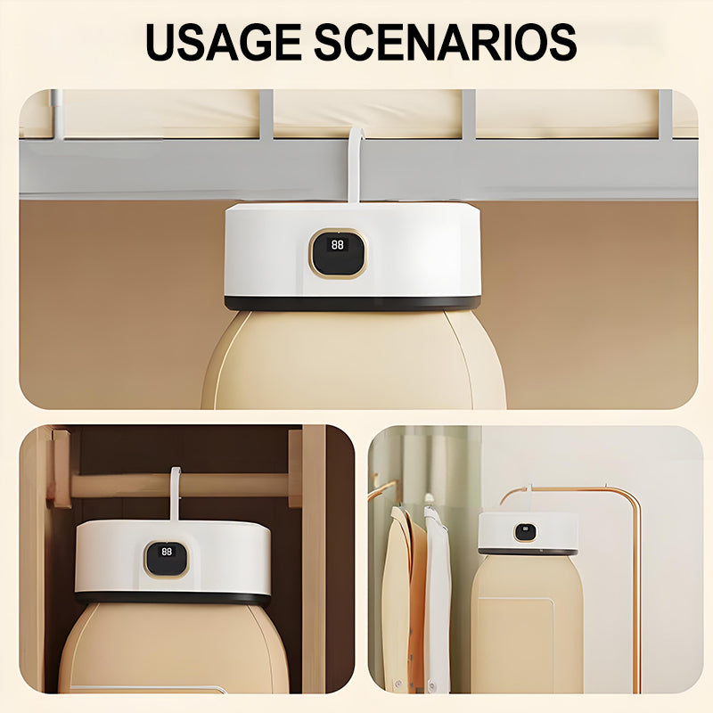 🌀 DERNIER JOUR : 50 % DE RÉDUCTION ! ✨ Mini-sèche-cheveux pliable et portable - Séchage rapide avec 3 niveaux de température et recharge USB, pour les voyages et à la maison 🌬️🔌