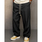 Pantalon droit ample à plis pour homme