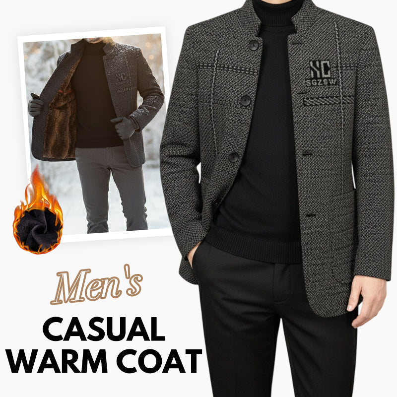 ❄️ Soldes d'hiver 🔥 Manteau d'extérieur chaud et décontracté pour homme