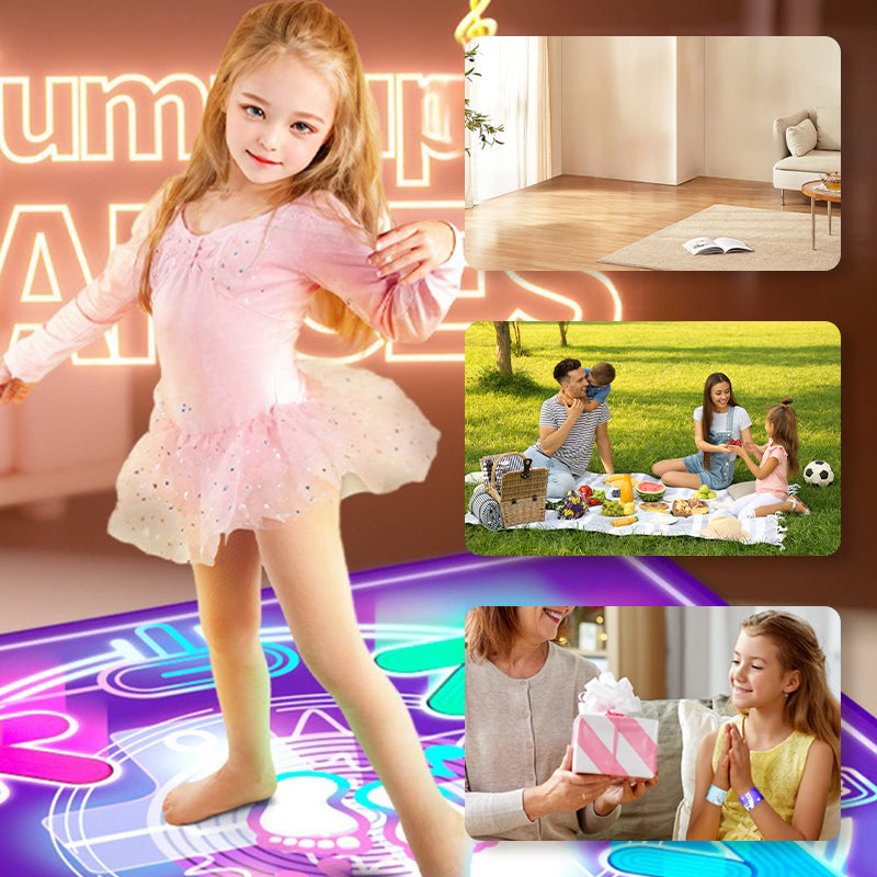 📢📢60% DE RÉDUCTION！！！🎁Tapis de danse interactif Bluetooth avec musique et lumières