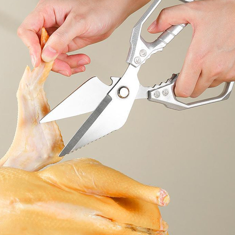📣🎊Entièrement mis à niveau🔥 50 % de réduction ! Ciseaux de cuisine multifonctionnels – Acier inoxydable ultra-tranchant, idéal pour viande, herbes & noix ✂️🦴
