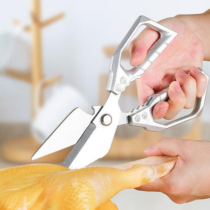 📣🎊Entièrement mis à niveau🔥 50 % de réduction ! Ciseaux de cuisine multifonctionnels – Acier inoxydable ultra-tranchant, idéal pour viande, herbes & noix ✂️🦴