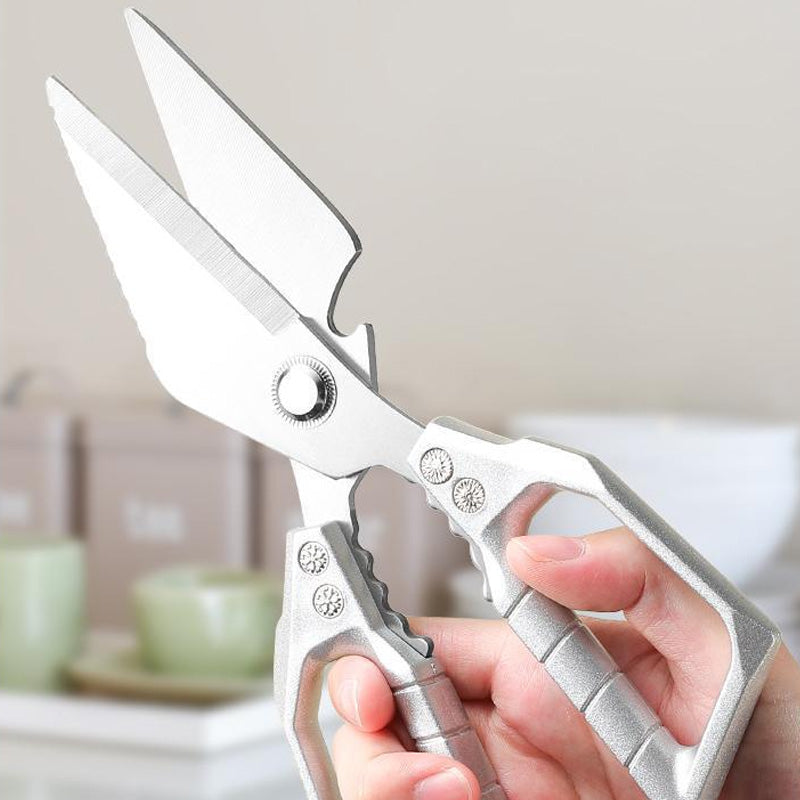 📣🎊Entièrement mis à niveau🔥 50 % de réduction ! Ciseaux de cuisine multifonctionnels – Acier inoxydable ultra-tranchant, idéal pour viande, herbes & noix ✂️🦴