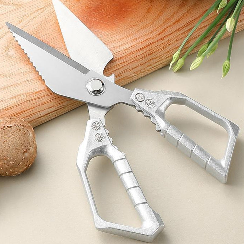 📣🎊Entièrement mis à niveau🔥 50 % de réduction ! Ciseaux de cuisine multifonctionnels – Acier inoxydable ultra-tranchant, idéal pour viande, herbes & noix ✂️🦴