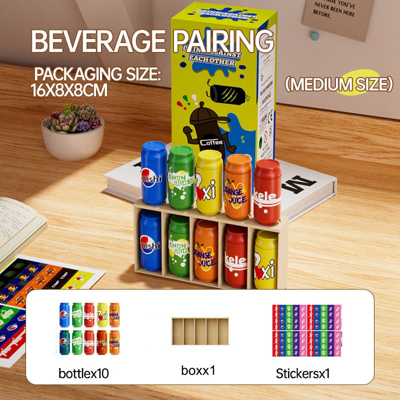 📢📢50% DE RÉDUCTION ! 🎨🥤 Jouets pour Enfants Assortis à la Couleur des Bouteilles – Design Vibrant, Polyvalent & Développement Cognitif ⚡