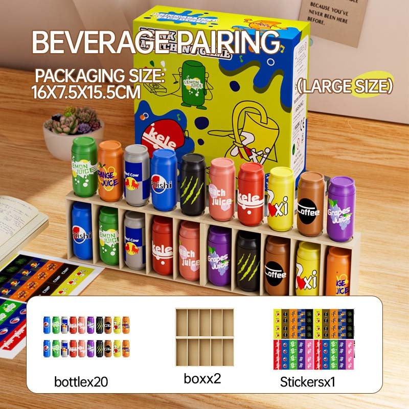 📢📢50% DE RÉDUCTION ! 🎨🥤 Jouets pour Enfants Assortis à la Couleur des Bouteilles – Design Vibrant, Polyvalent & Développement Cognitif ⚡