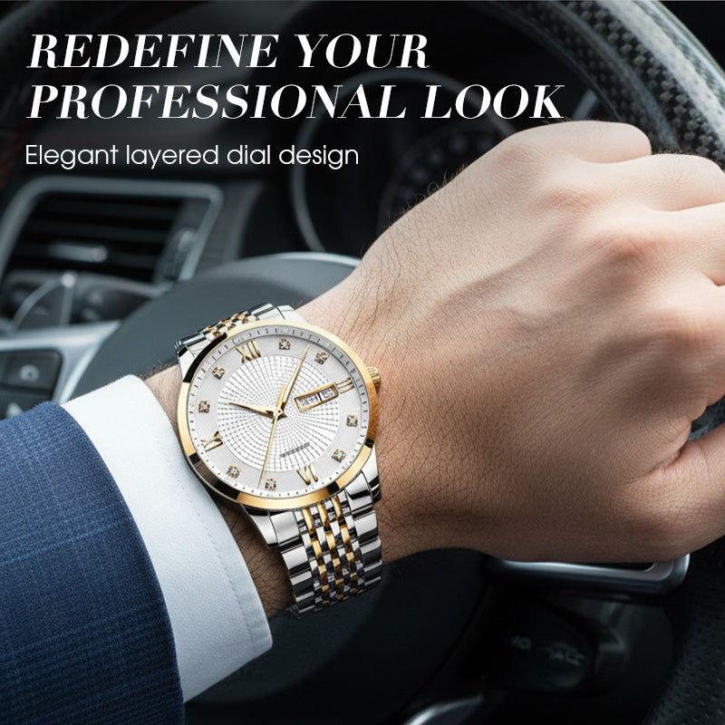 ⏳Soldes de fin d'année : 80 % de réduction💥Montre professionnelle étanche en acier inoxydable pour homme