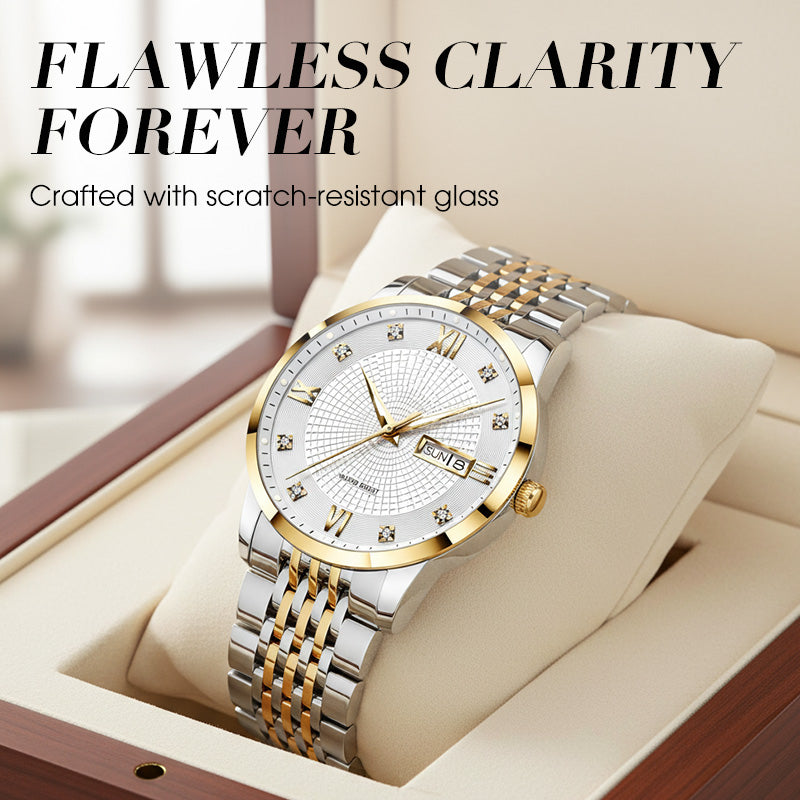 ⏳Soldes de fin d'année : 80 % de réduction💥Montre professionnelle étanche en acier inoxydable pour homme