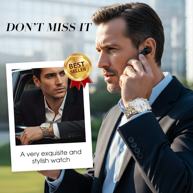 ⏳Soldes de fin d'année : 80 % de réduction💥Montre professionnelle étanche en acier inoxydable pour homme
