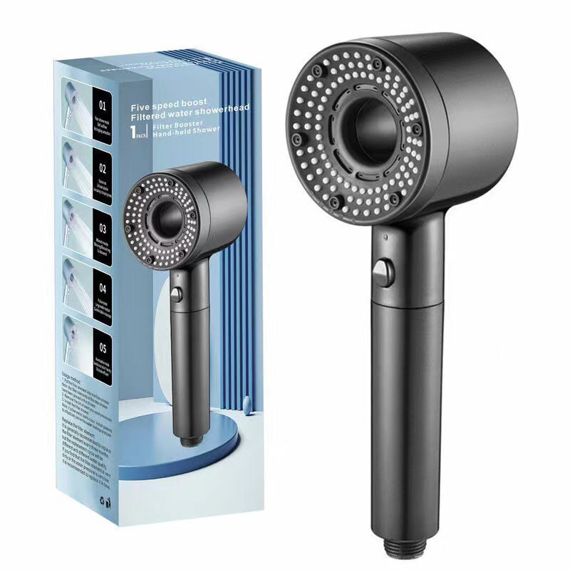 🚿 50 % DE RÉDUCTION ! 💦 POMME DE DOUCHE HAUTE PRESSION - 5 modes de jet et installation immédiate, conception économe en eau avec technologie anti-calcaire, expérience spa à domicile 🌟🛁