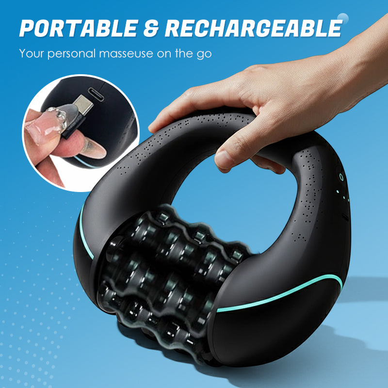 📢📢50 % DE RÉDUCTION !!!⏰Appareil de massage électrique portatif à rouleaux