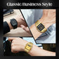 Montre multifonction carrée de style rétro