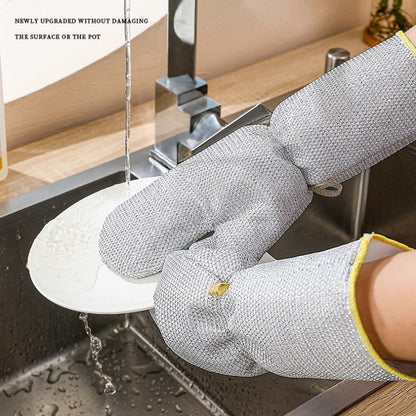 📢📢50 % DE RÉDUCTION !!⏰Gants de vaisselle multifonctions en fil métallique anti-rayures