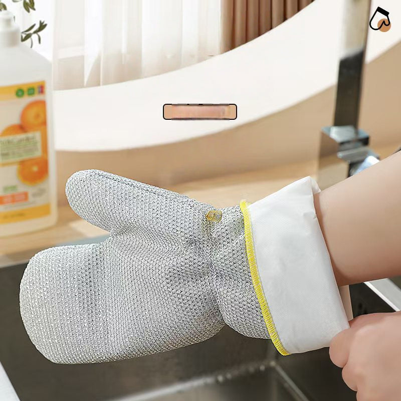 📢📢50 % DE RÉDUCTION !!⏰Gants de vaisselle multifonctions en fil métallique anti-rayures