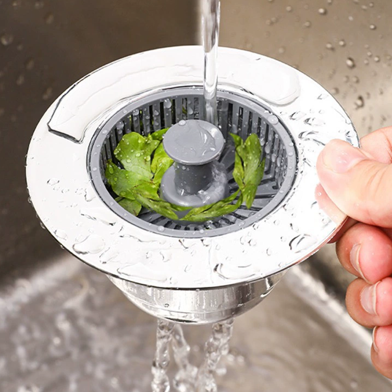 📢📢60% DE RÉDUCTION ! 🚰Bouchon de vidange d'évier escamotable avec crépine