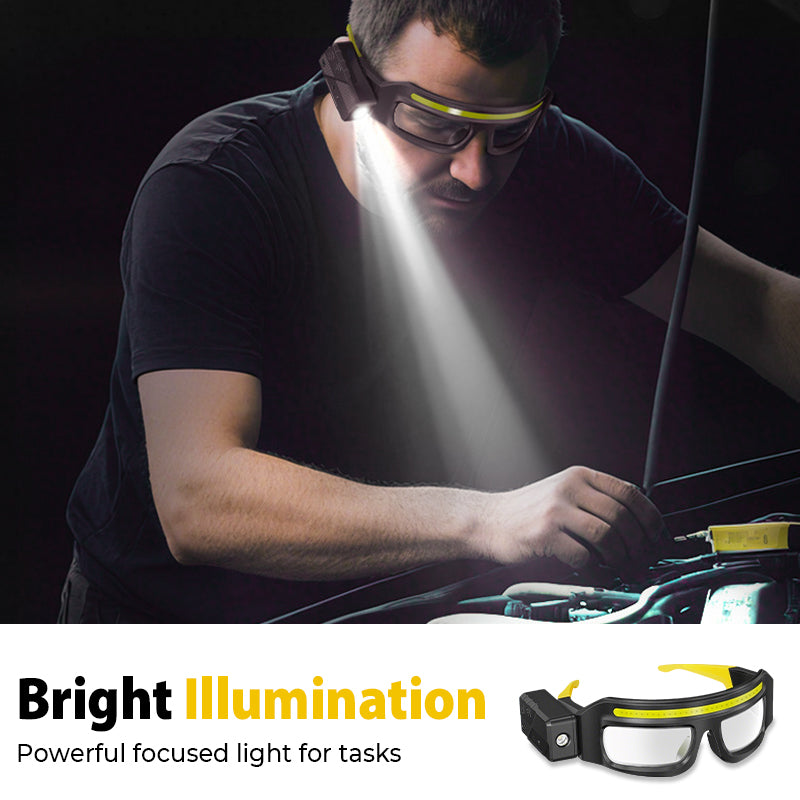 ⏳ Offre limitée : -50 % ⏰ Lunettes avec éclairage LED mains libres
