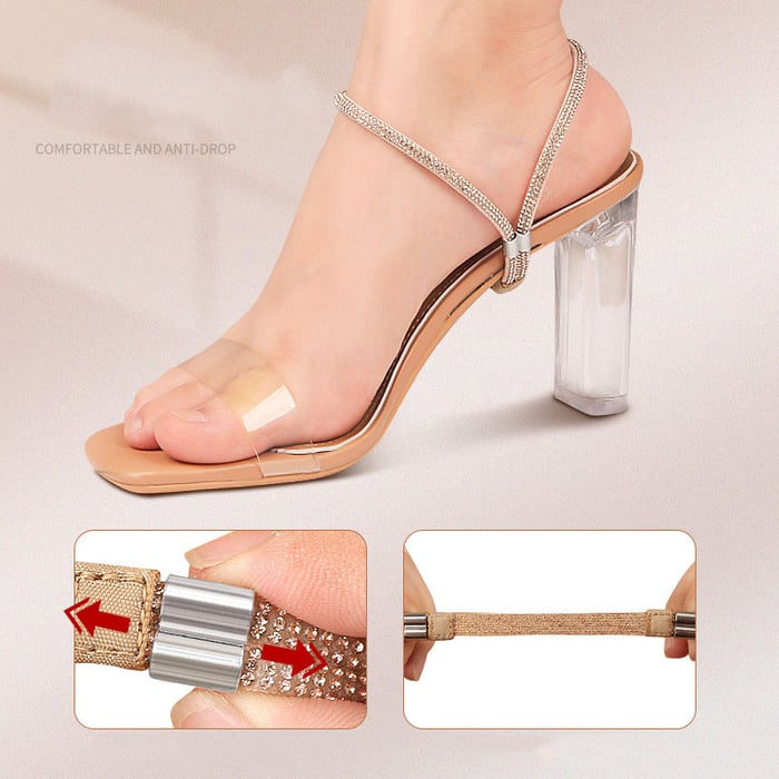 Sangles de fixation en strass pour talons hauts