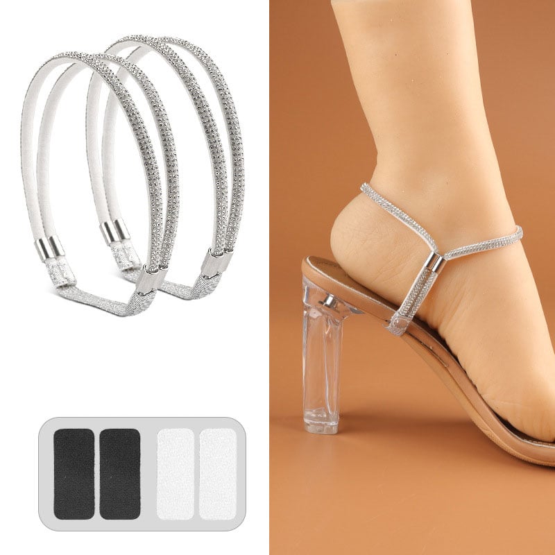 Sangles de fixation en strass pour talons hauts