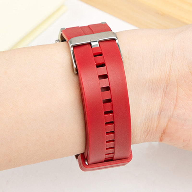 Bracelet de montre en silicone 22 mm + bracelet de montre en cuir