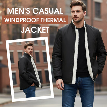Veste thermique coupe-vent casual pour homme